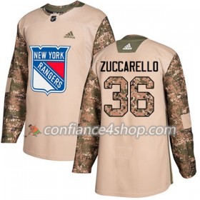 Adidas Maillot de Hockey New York Rangers Mats Zuccarello 36 2017-2018 Camo Veterans Day Practice Authentic - Homme